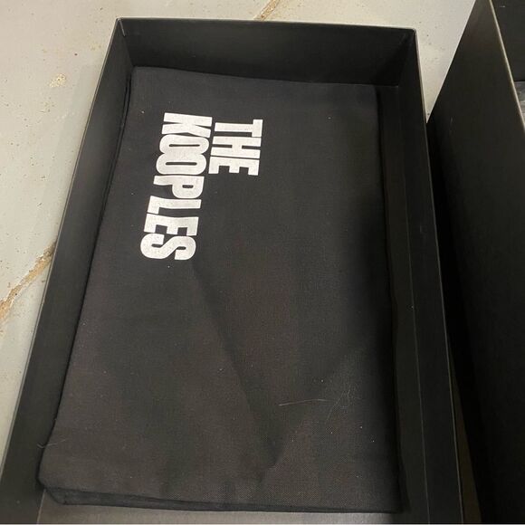 New The Kooples suede leather moccasins black slip ons shoes NIB $475 41 10 - Picture 16 of 16